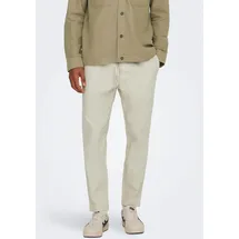 Only & Sons ONSLINUS CROP Stoffhose Beige M