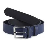 Ladeheid Kindergürtel Leder 2,5 cm Blau 74