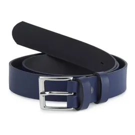 Ladeheid Kindergürtel Leder 2,5 cm Blau 74