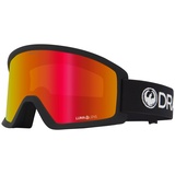 Dragon Alliance Dragon Unisex Adult Prescription Frames DX3 L OTG - Black/Llredion with Lumalens Red Ion