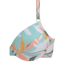 Sunseeker Bügel-Bikini »Allis«, (Set), mit kleinen Zierringen am Top, Gr. 44, Cup E, weiß-gelb, , 60693126-44 Cup E