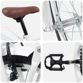 vidaXL Kinderfahrrad 18 Zoll weiß