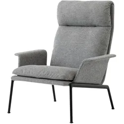 &Tradition Muno LN17 High Back Lounge Chair, schwarz / hallingdal 0126