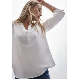STREET ONE Langarmbluse im Tunika-Stil Gr. 46, off white, - 23010332-46