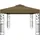 vidaXL Pavillon mit Doppeldach 3 x 4 m Taupe