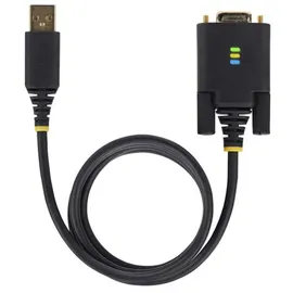 Startech StarTech.com 3m USB Null Modem Seriell Adapterkabel, USB-A auf DB9 RS232, FTDI, COM Retention, LED, wechselbare DB9 Schrauben und Muttern