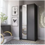 Home Affaire Kleiderschrank Hildreth, Wäscheschrank, Schwebetüren, Versand nur 4,95€! mit Spiegel, FSC®-zertifizierter Holzwerkstoff, in 3 Breiten schwarz 80 cm x 182 cm x 54,6 cm