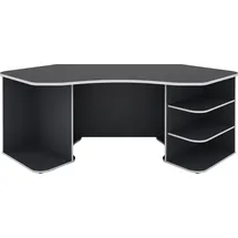 byLIVING Schreibtisch Thanatos Anthrazit / Weiß