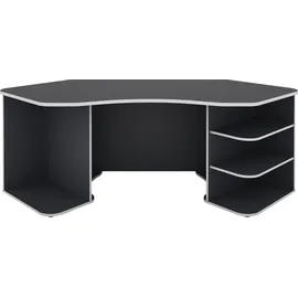 byLIVING Schreibtisch Thanatos Anthrazit / Weiß