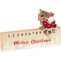 Moderner Holz-Adventskalender 2026 - Schlichter Countdown-Würfel für weihnachtliches Ritual im Wohnzimmer