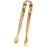 Gräwe Zuckerzange, Edelstahl, Serie Rosendekor, gold,