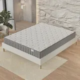 sensoreve – Matratze Sirius 140x200 cm – Hybridtechnologie: High-Density-Schaum + Naturlatex –Dicke 16 cm–Gute Körperanpassung & Einhüllend–Label SANITIZED