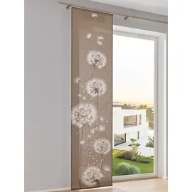 Heine Schiebevorhang in braun-weiß | Gr.: 145-x-57cm