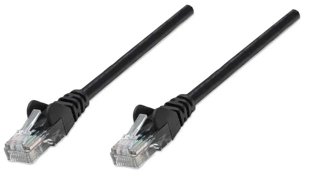 Intellinet Netzwerkkabel, Cat5e, U/UTP, CCA, Cat5e-kompatibel, RJ45-Stecker/RJ45-Stecker, 5,0 m, schwarz