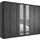 Wiemann Drehtürenschrank Göteborg 295,2 x 216 x 58 cm Grau