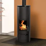 Kaminofen wasserführend Schmitzker Vitoria Holzofen Blackline Kamin Ofen 8 kW