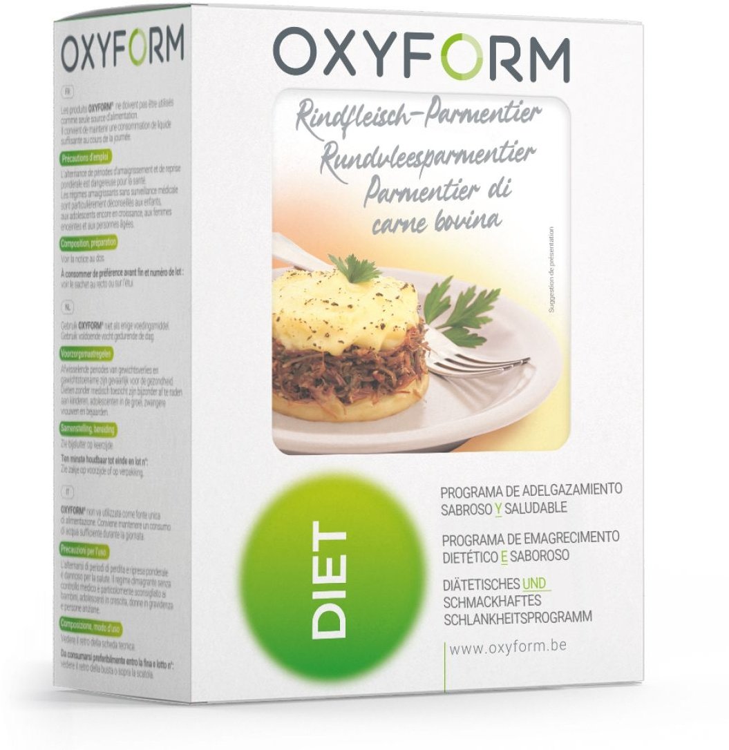 Oxyform Proteinreich Rinderhack und Puree Mahlzeitersatz 12 St