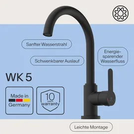 wasserwerk WK 5 Einhebelmischer Schwarz