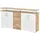 Möbel Kraft Sideboard 178 x 90 x 40 cm Weiß / Mehrfarbig