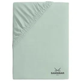Sansibar Spannbettlaken Jersey-Baumwolle 90 x 100 - 100 x 200 cm grün