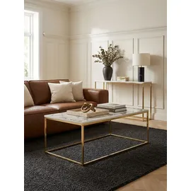 KADIMA DESIGN Weiß Gold Marmor 100 x 60 x 40 cm