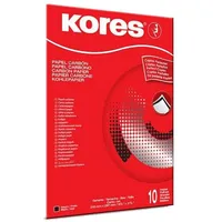 KORES Kohlepapier, DIN A4, schwarz, 10 Blatt