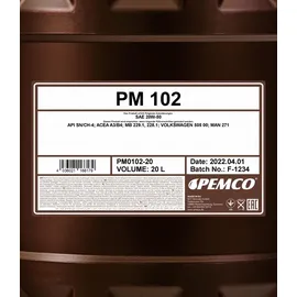 Pemco 102 PM0102-20 SAE 20W-50 20 l