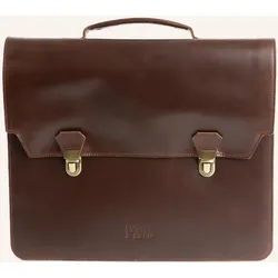 Buckle & Seam Aktentasche Notes - BROWN/Blue Koffer24
