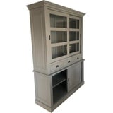 Casa Padrino Buffet Shabby Chic Landhaus Stil Schrank Buffetschrank 160cm Grau - Buffet Schrank Esszimmer - Massivholz