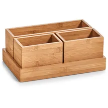 Zeller Organizer-Set Bambus 28 x 11 x 18 cm 4-tlg. natur