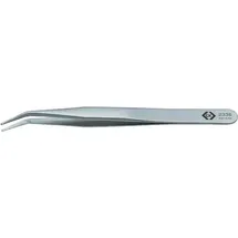 C.K Tools Pinzette, Präzisionspinzette, Gerillt/30° abgewinkelt, 120mm (T2336)