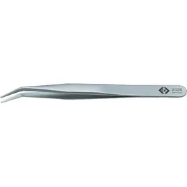 C.K Tools Pinzette, Präzisionspinzette, Gerillt/30° abgewinkelt, 120mm (T2336)