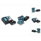Makita Makita, Schleifmaschine + 1x Akku 5,0 Ah + Ladegerät (Schwingschleifer, 210 W)