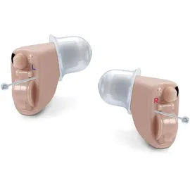 Beurer HA 60 Paar digitale Hörhilfe, kaum sichtbare Im-Ohr Bauform, im Raum und im Freien nutzbar, je 3 Aufsätze, ergonomische Passform, Aufbewah...