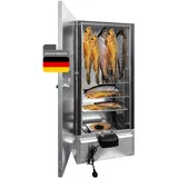 NOWOSmoker Edelstahl Räucherofen - Doppelwandig isoliert - Spitzenqualität Made in Germany - Elektrischer Räucherschrank - 110cm Smoker Warm- & Kalträuchern - Optional Holz/Gas - Viel Zubehör