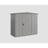 EcoStar Gerätehaus Elegant-S Typ 1 graualuminium 1 flg 258,8 x 121,3 cm