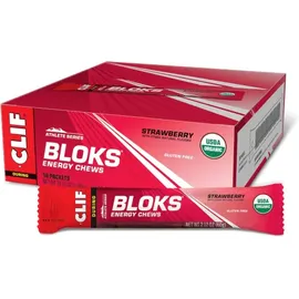 Clif Bar Bloks Energy Chews Erdbeere 18 x 60 g