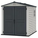 Duramax Gerätehaus Kunststoff 1,86 x 1,90 Grau Drehtüren