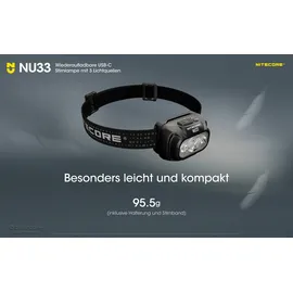Nitecore NU33 Schwarz