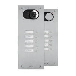 Comelit IX0105 Frontplatte Switch, 5 Teilnehmer, 1-reihig, V4A