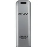 PNY Elite Steel 64 GB silber USB 3.1