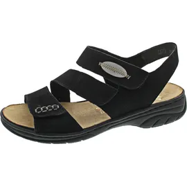 Rieker Sandalen in schwarz/cement | Gr.: 36