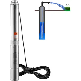 Vevor Tiefbrunnen-Tauchpumpe 750 W mit 9,1 m Stromkabel