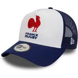 Trucker-kappe New Era Edition Frankreich Rugby Ffr Marine Und Weiß Einheitsgröße