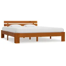 vidaXL Massivholzbett 180 x 200 cm Honigbraun