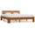 vidaXL Massivholzbett 180 x 200 cm Honigbraun