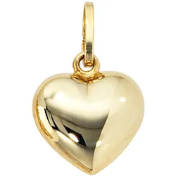 Herz-Anhänger JOBO "Anhänger Herz", gold (gelbgold 333), Schmuckanhänger, Damen, Gelbgold 333, 333 Gold