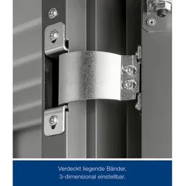 hörmann stauraumsysteme Juno 2,14 x 1,18 m Grau