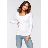 H.I.S. H.I.S Langarmshirt Damen weiß Gr.32/34