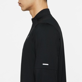 Nike Dri-FIT Element 1/2-Zip Laufshirt Herren black/reflective silv M